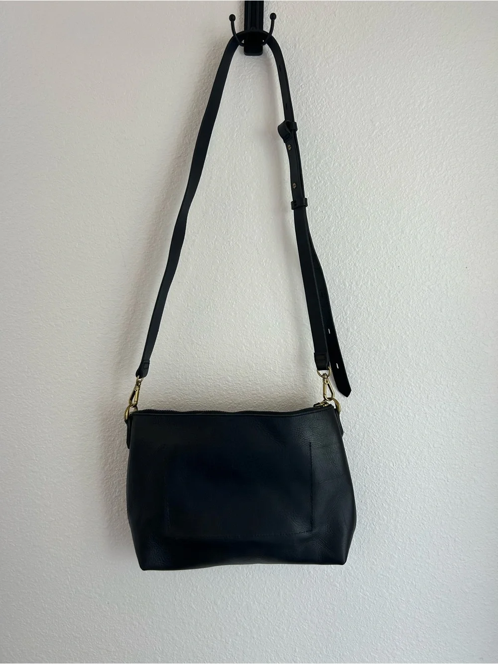 Madewell Black Leather - The Transport Shoulder Crossbody Bag